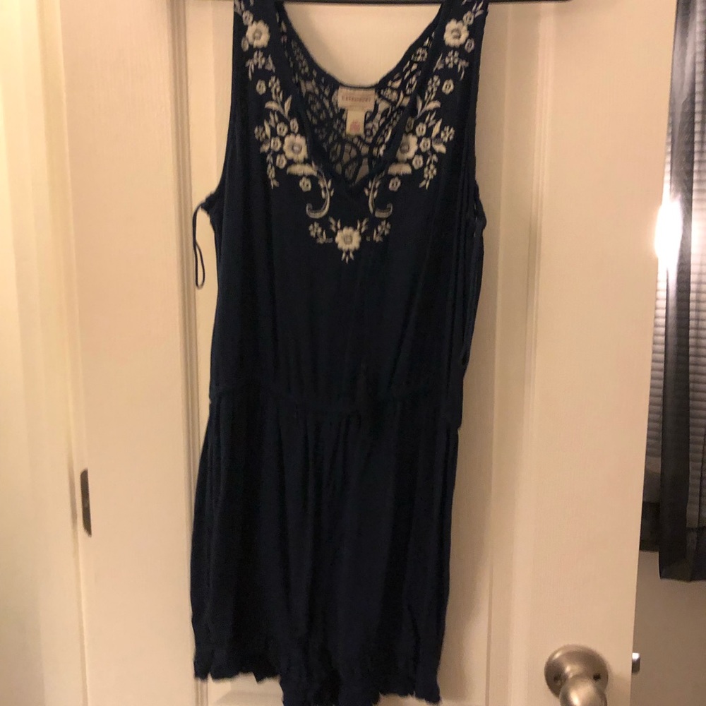 navy blue romper